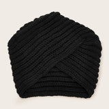 Solid Knit Turban Hat