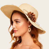 Floral Decor Straw Hat