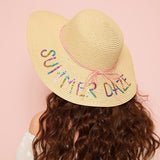 Sequins & Rope Decor Straw Hat