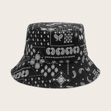 Paisley Pattern Reversible Bucket Hat
