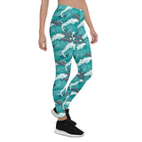 Womens Dolphin and Waves Leggings