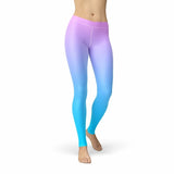 Avery Pink Blue Ombre Leggings