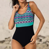 Print One-Piece Swimsuit Closed Female Swimwear For The Pool Body Swim Bather Beachwear Bathing Suits Women Sports Swimming Suit
