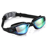 Swimming Goggles Anti-Fog Anti-Leakage UV Protector Soft Silicone Nose Bridge Prescription Swim Glasses for Adult Men Women Kids