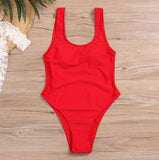 Women's Swimming Suit New One-piece Swimsuit Black And Red Two-color Women Swimsuit Maillot Beachwear Bathing Suit