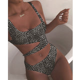 2021 New Sexy White One Piece Swimsuit Women Cut Out Swimwear Push Up Monokini Bathing Suits Beach Wear Swimming Suit For Women