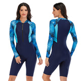 Long sleeve Swimsuit Rashguard Women Surfing Swimwear Surfing Diving Print swimming diving suit for women Bodysuit Rash Guard
