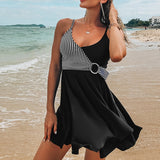 Plus Size Women Swimsuit Tankini Set Shorts Swim Wear Summer Beach Wear Vintage Two Piece Swimwear Female Bathing Suit