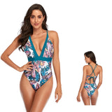 Plus Size Swimwear Women One Piece Swimsuit Floral Bathing Suit 2021 Print Monokini 2020 One-piece Swimsuits Women's Swim 1 XXL