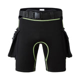 Men's diving shorts sun protection pants leg bags bandage pants adjustable elastic deep diving shorts neoprene diving shorts