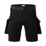 Men's diving shorts sun protection pants leg bags bandage pants adjustable elastic deep diving shorts neoprene diving shorts