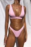 Brazilian Bikini Swimwear Halter Push Up Bikini Set