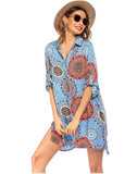 11 Colors Summer Blouse Cover-Up Beach Boho Top Bathing Suit Beach Bikini Cover Up