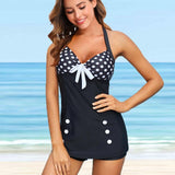 Two Piece Bikini Set Swimsuit Dot Printed Beach Summer Swimwear