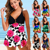 Floral Print Bikini Set Swimsuit Two Piece Bathing Suit